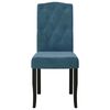 vidaXL Esszimmerst&uuml;hle 6 Stk. Blau Samt