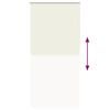 vidaXL Verdunkelungsrollo Cremewei&szlig; 115x230cm Stoffbreite 110,7cm