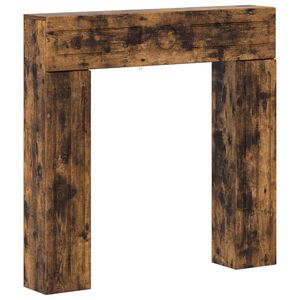 vidaXL Kaminumrandung R&auml;uchereiche 102 x 18 x 100,5 cm Holzwerkstoff