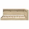 vidaXL B&uuml;cherregal-Bett Sonoma-Eiche 120 x 190 cm Holzwerkstoff
