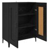 vidaXL Sideboard Schwarz Eichen-Optik 69,5 x 34 x 90 cm Holzwerkstoff