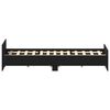 vidaXL Bettgestell ohne Matratze Schwarz Eichen-Optik 140x190 cm