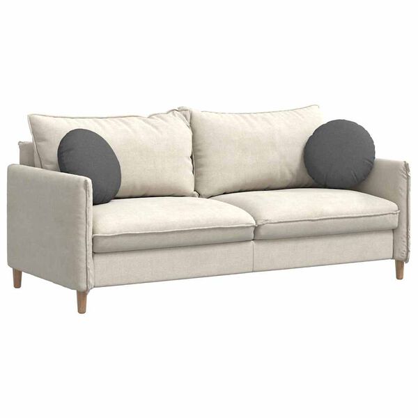 vidaXL Sitzkissen 2 pcs Dunkelgrau &Oslash;40 x 13 cm Stoff