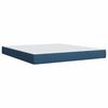 vidaXL Boxspringbett mit Matratze Blau 180x200 cm Stoff