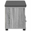 vidaXL Flurbank mit Kissen mit Speicher Graues Sonoma 60 x 38 x 46 cm