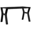 vidaXL Couchtisch-Gestell in Y-Form 80x40x43 cm Stahl