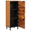 vidaXL Highboard mit T&uuml;r Akazienbraune Oberfl&auml;che 40 x 33 x 110 cm