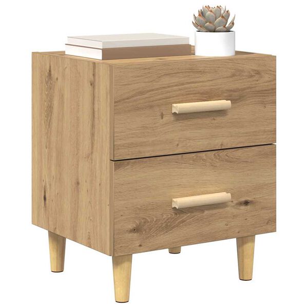 vidaXL Bettschrank Artisan-Eiche 40 x 35 x 47,5 cm Holzwerkstoff