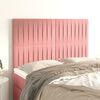 vidaXL Kopfteil Rosa 144x5x118/128 cm Samt