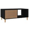 vidaXL Couchtisch Schwarz 89,5x50x40 cm Holzwerkstoff