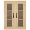 vidaXL Wandschrank Sonoma-Eiche 69,5x34x90 cm Holzwerkstoff