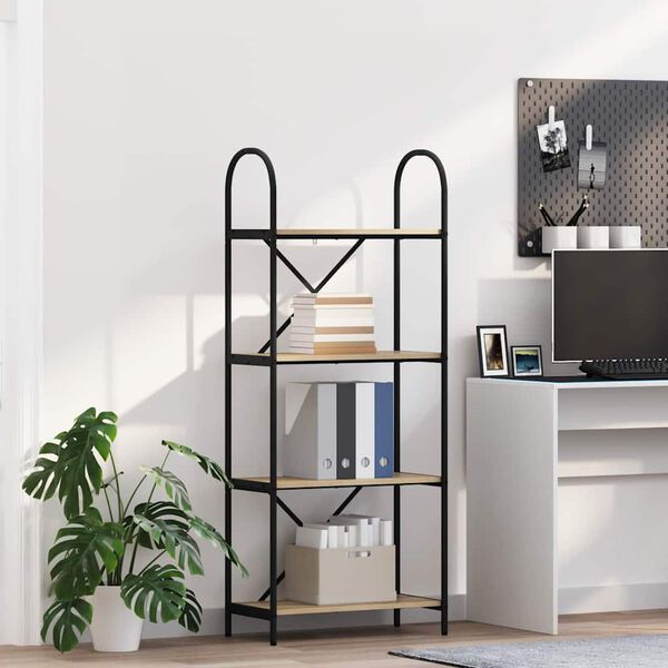 vidaXL B&uuml;cherregal Sonoma-Eiche 60 x 30 x 146 cm Holzwerkstoff