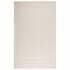 vidaXL Teppich ZIZUR Creme 160x230 cm Jute-Optik Indoor und Outdoor