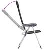vidaXL Klappbare Campingst&uuml;hle 2 Stk. Aluminium Schwarz
