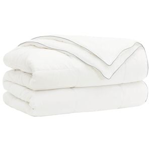 vidaXL Bettdecke TRIER 137x200cm 4 Jahreszeiten 140+220GSM Wei&szlig;