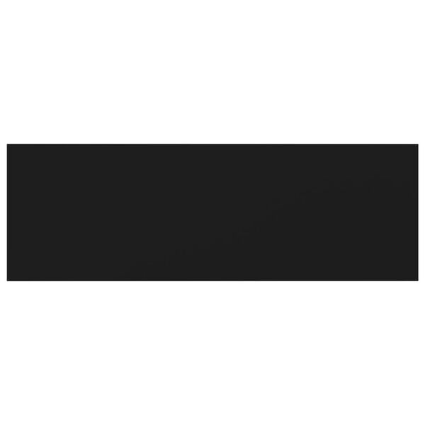 vidaXL B&uuml;cherregal-Bretter 8 Stk. Schwarz 60x20x1,5 cm Holzwerkstoff