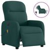 vidaXL Massagesessel Elektrisch Dunkelgr&uuml;n Stoff