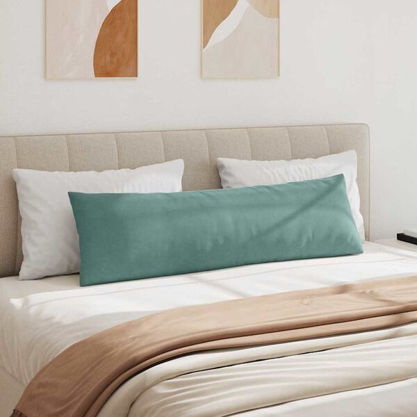 vidaXL Sofakissen 2 St&uuml;ck Meergr&uuml;n 145 x 40 cm Cordstoff