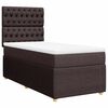 vidaXL Boxspringbett mit Matratze Dunkelbraun 80x200 cm Stoff
