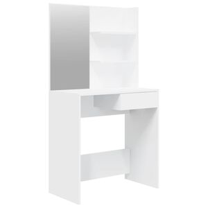 vidaXL Schminktisch mit Spiegel Wei&szlig; 74,5x40x141 cm