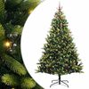 vidaXL K&uuml;nstlicher Klapp-Weihnachtsbaum mit 300 LEDs Gr&uuml;n 240 cm