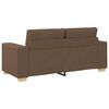 vidaXL Loveseat-Sofa Braun 140 cm Stoff