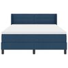 vidaXL Boxspringbett mit Matratze Dunkelblau 200 x 160 cm Stoff