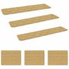 vidaXL Stufenmatten 15 stk. 76 x 20 cm Beige Polyester Rechteckig