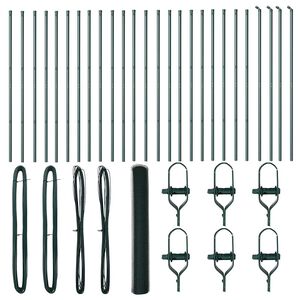 vidaXL Zaunpfosten Gr&uuml;n