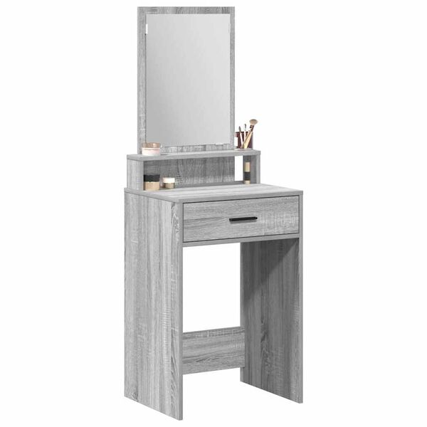vidaXL Schminktisch Graues Sonoma 50 x 41 x 140 cm Holzwerkstoff