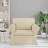 vidaXL Sofa Creme Gesamtabmessungen: 95 x 82 x 80 cm (B x T x H) Samt