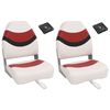 vidaXL 4-tlg. Bootssitz-Set Klappbar Hohe R&uuml;ckenlehne