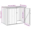 vidaXL Gartenlagerbox Braun 151,5 x 82 x 110,5 cm Stahl