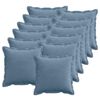 vidaXL Kissenbezug 12 stk. HOUTEN Blau 45 x 45 cm Cord