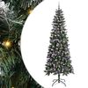 vidaXL K&uuml;nstlicher Weihnachtsbaum Gr&uuml;n 240 cm PVC, Plastik und Stahl