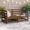 vidaXL 2-tlg. Garten-Lounge-Set Honigbraun Massivholz Kiefer