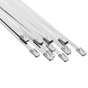 vidaXL Kabelbinder 12 stk. 4,6 x 700 mm Silber