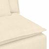 vidaXL Modulares Sofa Mittelmodul mit Kissen Creme 100 cm