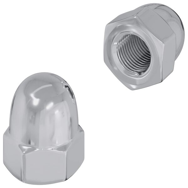 vidaXL Mutter 2 pcs Silber M6 x 10 mm Eisen