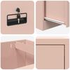 vidaXL Aktenschrank Rosa 45,5 x 42 x 106,5 cm Kaltgewalzter Stahl