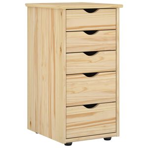 vidaXL Schrank 34 x 39 x 61,5 cm Massivholz Kiefer Braun