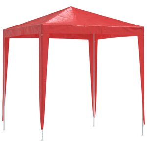 vidaXL Party-Zelt 200 x 200 x 240 cm Rot PE und Stahl