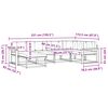 vidaXL Outdoor-Sofagarnitur mit Kissen 6 pcs Natur und Beige