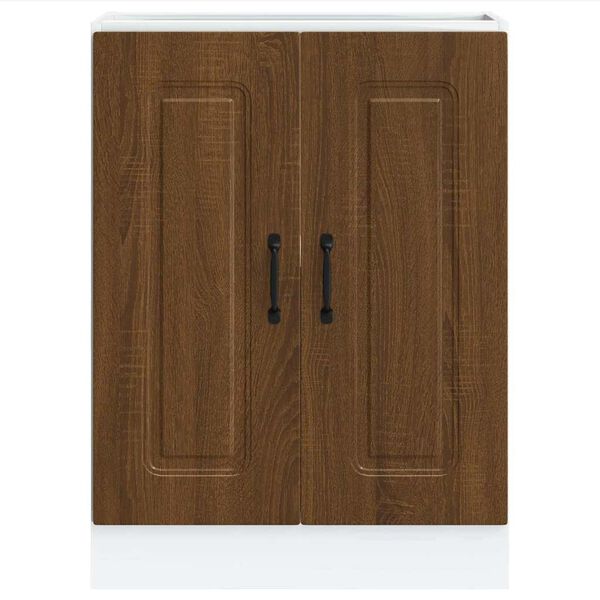 vidaXL Sp&uuml;lenunterschrank Kalmar Braun Eichen-Optik 60x46x81,5 cm