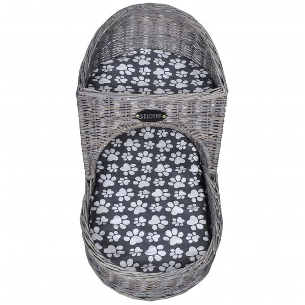 Weide Katzenhaus Tierbett Katzenbett Kratzbaum + Kissen schrittf&ouml;rmig