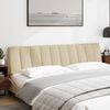 vidaXL Kopfteil-Kissen "Hanko" Creme 200 cm Stoff