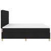 vidaXL LED Boxspringbett mit Matratze Schwarz 200 x 200 cm Stoff