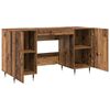vidaXL Schreibtisch mit Regal Altholz 140 x 50 x 75 cm Holzwerkstoff