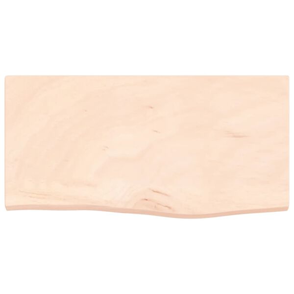vidaXL Wandregal 60x30x(2-4) cm Massivholz Eiche Unbehandelt