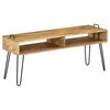 vidaXL TV-Tisch Massivholz Mango 110x35x45 cm